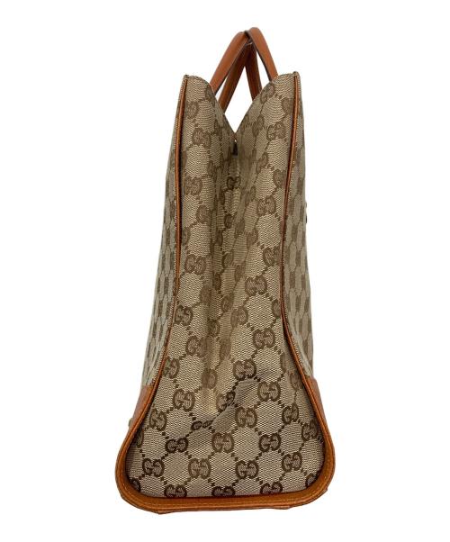 GUCCI（グッチ）GUCCI (グッチ) GGキャンバス トートバッグ  ブラウンの古着・服飾アイテム