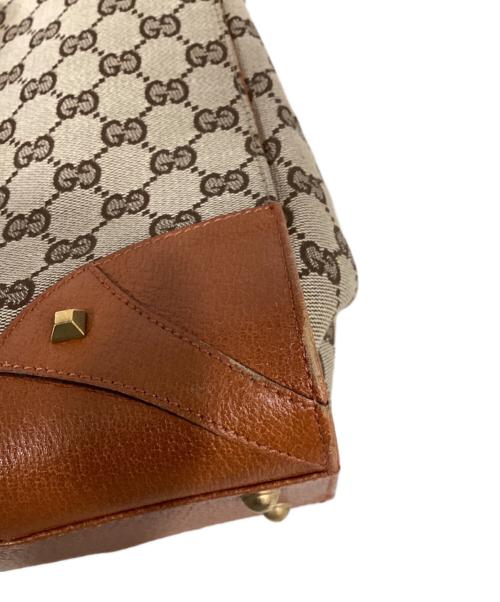 GUCCI（グッチ）GUCCI (グッチ) GGキャンバス トートバッグ  ブラウンの古着・服飾アイテム