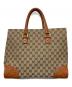 GUCCI (グッチ) GGキャンバス トートバッグ  ブラウン：25000円