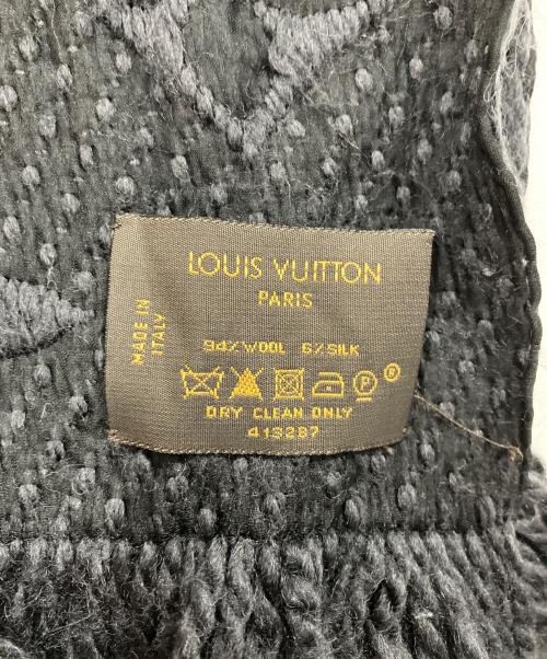 LOUIS VUITTON（ルイ ヴィトン）LOUIS VUITTON (ルイ ヴィトン) エシャルプ・ロゴマニア ブラックの古着・服飾アイテム