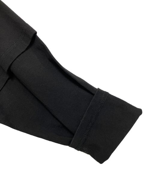 ROSE BUD（ローズバッド）ROSE BUD (ローズバッド) OKIRAKU (オキラク) ドッキングプリントワンピース ブラック サイズ:Freeの古着・服飾アイテム