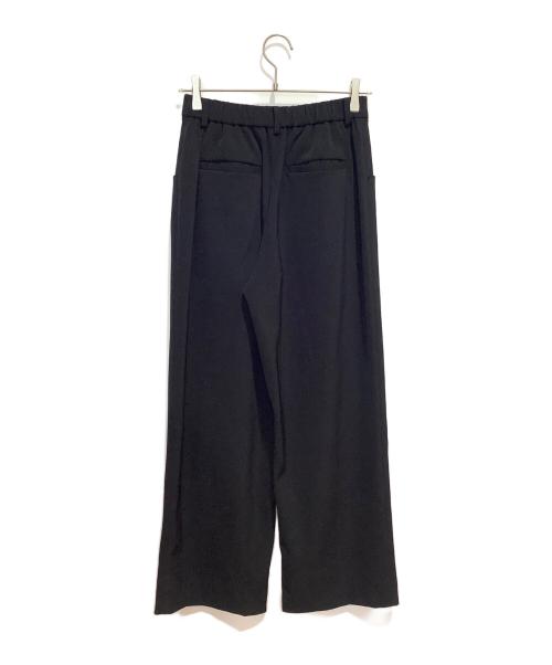 BEAUTY&YOUTH（ビューティーアンドユース）BEAUTY&YOUTH (ビューティーアンドユース) ツイル バックゴム ストレート パンツ ブラック サイズ:Mの古着・服飾アイテム