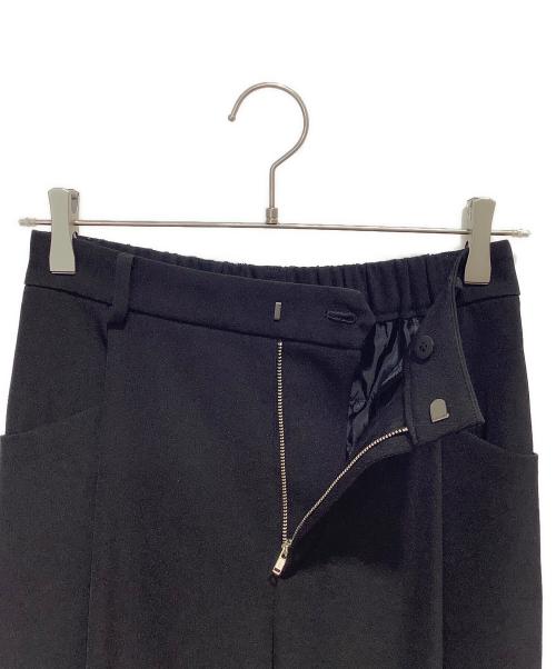 BEAUTY&YOUTH（ビューティーアンドユース）BEAUTY&YOUTH (ビューティーアンドユース) ツイル バックゴム ストレート パンツ ブラック サイズ:Mの古着・服飾アイテム