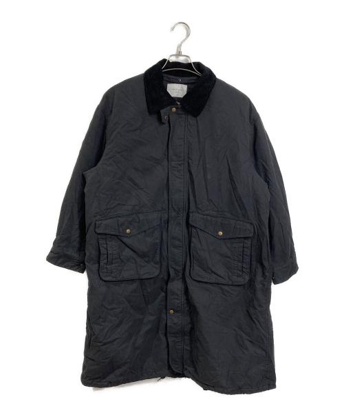 studio clip（スタジオクリップ）studio clip (スタジオクリップ) 裏キルトフィッシングコート　ロングコート　ビッグシルエット　撥水加工 natural by clip ブラック サイズ:FREEの古着・服飾アイテム