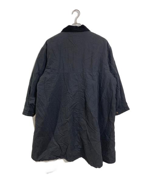 studio clip（スタジオクリップ）studio clip (スタジオクリップ) 裏キルトフィッシングコート　ロングコート　ビッグシルエット　撥水加工 natural by clip ブラック サイズ:FREEの古着・服飾アイテム