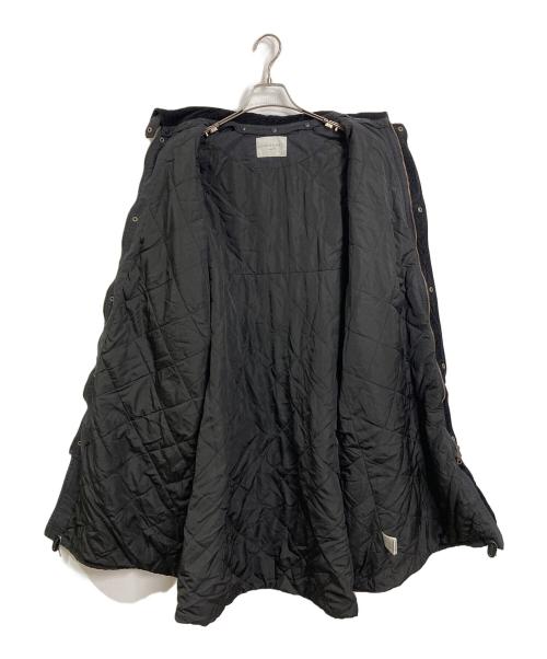 studio clip（スタジオクリップ）studio clip (スタジオクリップ) 裏キルトフィッシングコート　ロングコート　ビッグシルエット　撥水加工 natural by clip ブラック サイズ:FREEの古着・服飾アイテム