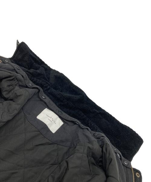 studio clip（スタジオクリップ）studio clip (スタジオクリップ) 裏キルトフィッシングコート　ロングコート　ビッグシルエット　撥水加工 natural by clip ブラック サイズ:FREEの古着・服飾アイテム