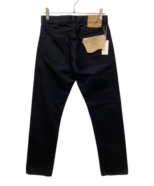 orSlow（オアスロウ）orSlow (オアスロウ) 107W IVY FIT JEANS BLACK DENIM ブラック サイズ:S 未使用品の古着・服飾アイテム