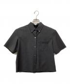 theoryセオリー）の古着「Traceable Wool Boxy SS PKT SH」｜グレー