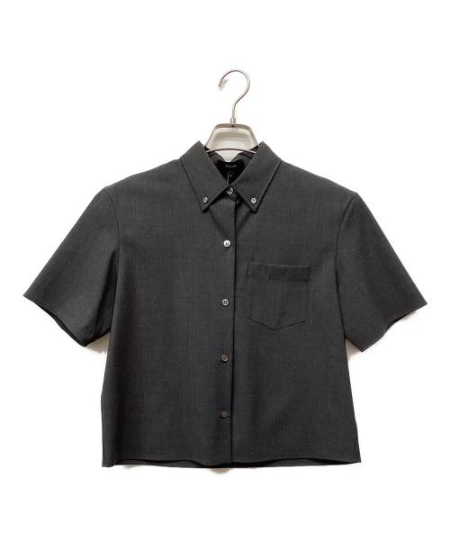 theory（セオリー）theory (セオリー) Traceable Wool Boxy SS PKT SH グレー サイズ:P 未使用品の古着・服飾アイテム