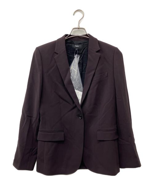 theory（セオリー）theory (セオリー) Admiral Crepe Staple Blazer ブラウン サイズ:2の古着・服飾アイテム