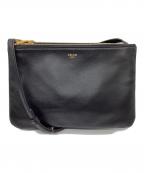 CELINEセリーヌ）の古着「トリオスモールショルダーバッグ」｜ブラック