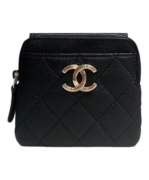 CHANEL（シャネル）CHANEL (シャネル) ココマークマトラッセコインケース ブラック サイズ:‐の古着・服飾アイテム