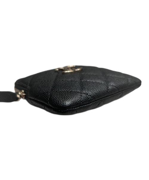 CHANEL（シャネル）CHANEL (シャネル) ココマークマトラッセコインケース ブラック サイズ:‐の古着・服飾アイテム