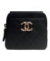 CHANEL（シャネル）の古着「ココマークマトラッセコインケース」｜ブラック