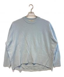Curensology（カレンソロジー）の古着「ウールカシミヤクルーネックニットプルオーバー」｜ブルー