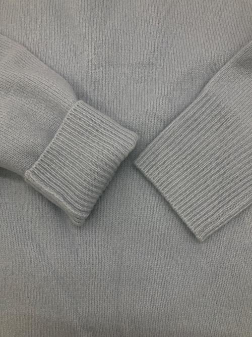 Curensology（カレンソロジー）Curensology (カレンソロジー) ウールカシミヤクルーネックニットプルオーバー ブルー サイズ:FREEの古着・服飾アイテム