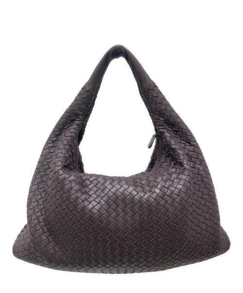 BOTTEGA VENETA（ボッテガベネタ）BOTTEGA VENETA (ボッテガベネタ) イントレチャート レザーワンショルダーバッグ ブラウンの古着・服飾アイテム