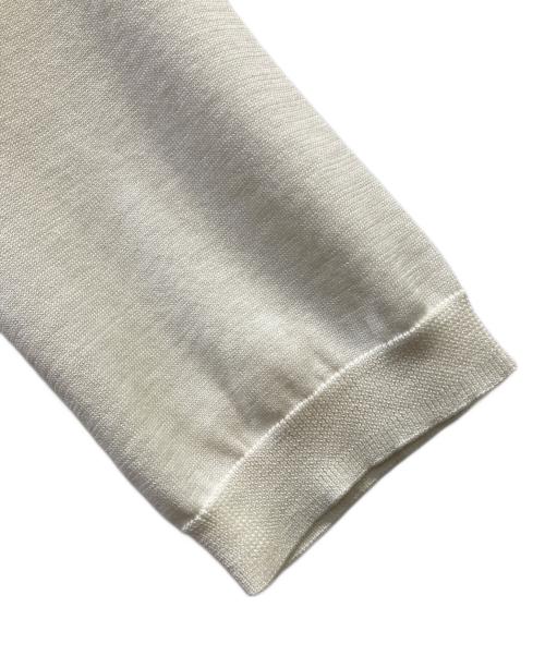 UNITED ARROWS（ユナイテッドアローズ）UNITED ARROWS (ユナイテッドアローズ) コットンシルク 18G ショートスリーブニット オフホワイト サイズ:FREE 未使用品の古着・服飾アイテム