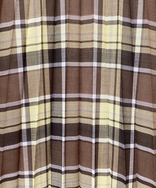 AURALEE（オーラリー）AURALEE (オーラリー) シアークロスプリーツスカート ブラウン サイズ:1の古着・服飾アイテム