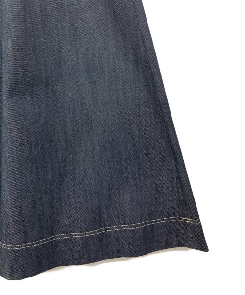 ANAYI（アナイ）ANAYI (アナイ) デニムライクコサージュ付きスカート インディゴ サイズ:36の古着・服飾アイテム