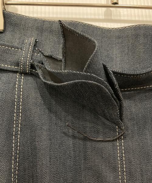 ANAYI（アナイ）ANAYI (アナイ) デニムライクコサージュ付きスカート インディゴ サイズ:36の古着・服飾アイテム