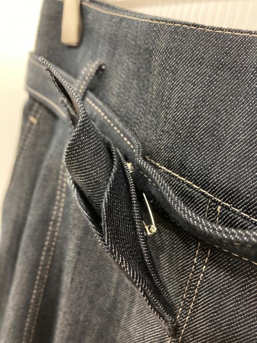 ANAYI（アナイ）ANAYI (アナイ) デニムライクコサージュ付きスカート インディゴ サイズ:36の古着・服飾アイテム