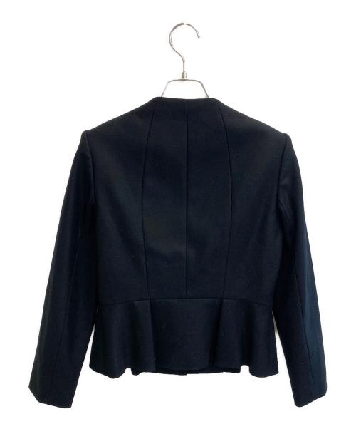 ANAYI（アナイ）ANAYI (アナイ) ツイルジャージペプラムジャケット ネイビー サイズ:36の古着・服飾アイテム