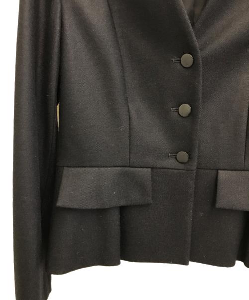 ANAYI（アナイ）ANAYI (アナイ) ツイルジャージペプラムジャケット ネイビー サイズ:36の古着・服飾アイテム