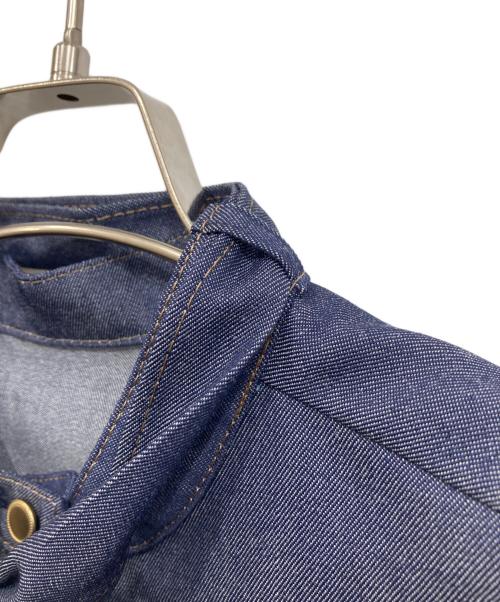 ANAYI（アナイ）ANAYI (アナイ) ウールデニムライクボウ ブラウス インディゴ サイズ:38 未使用品の古着・服飾アイテム