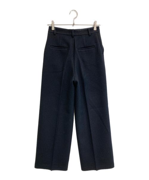 ANAYI（アナイ）ANAYI (アナイ) ウールプリペラワイドパンツ ネイビー サイズ:36の古着・服飾アイテム