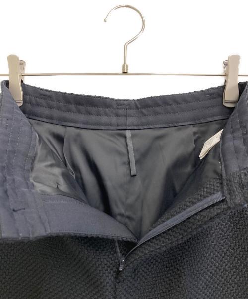 ANAYI（アナイ）ANAYI (アナイ) ウールプリペラワイドパンツ ネイビー サイズ:36の古着・服飾アイテム