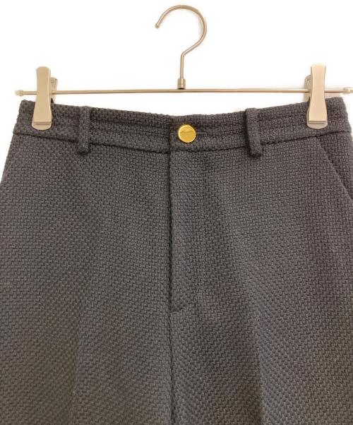 ANAYI（アナイ）ANAYI (アナイ) ウールプリペラワイドパンツ ネイビー サイズ:36の古着・服飾アイテム