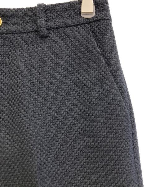 ANAYI（アナイ）ANAYI (アナイ) ウールプリペラワイドパンツ ネイビー サイズ:36の古着・服飾アイテム