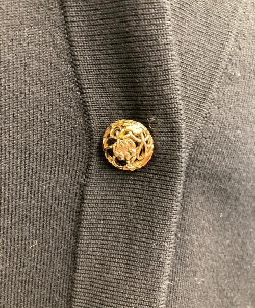 ANAYI（アナイ）ANAYI (アナイ) メリノウールビジューカーディガン ブラック サイズ:38の古着・服飾アイテム