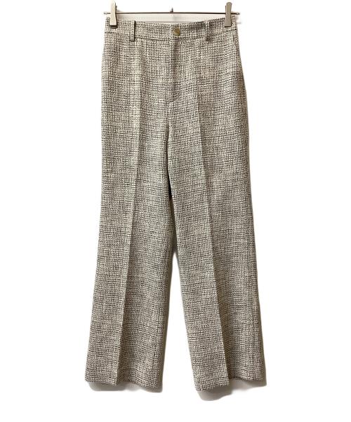 ANAYI（アナイ）ANAYI (アナイ) ブッチャーツイードパンツ ホワイト サイズ:36 未使用品の古着・服飾アイテム