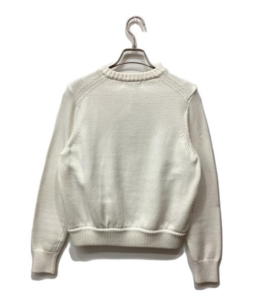 ANAYI（アナイ）ANAYI (アナイ) ホワイトラメツイードコンビ カーディガン ホワイト サイズ:38の古着・服飾アイテム