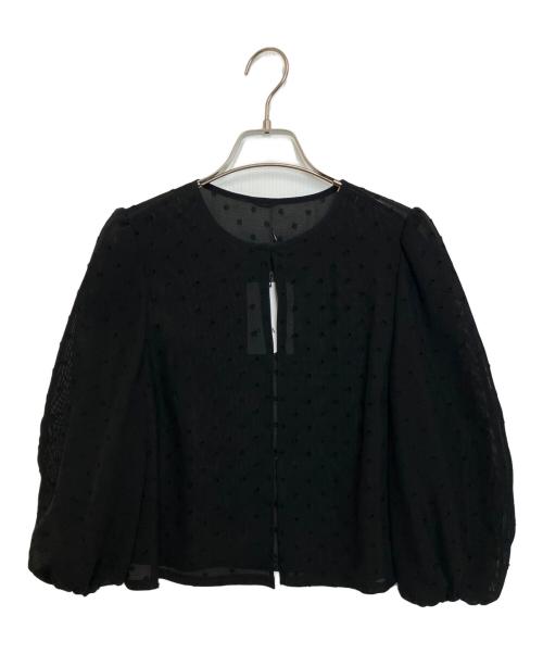 ANAYI（アナイ）ANAYI (アナイ) シアードットブルゾン ブラック サイズ:36 未使用品の古着・服飾アイテム