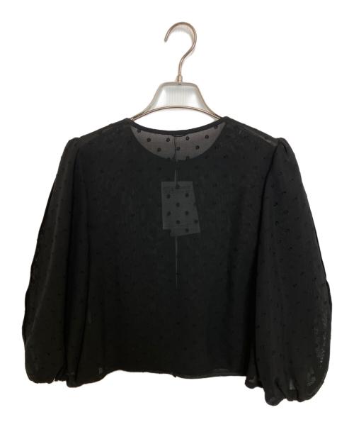 ANAYI（アナイ）ANAYI (アナイ) シアードットブルゾン ブラック サイズ:36 未使用品の古着・服飾アイテム