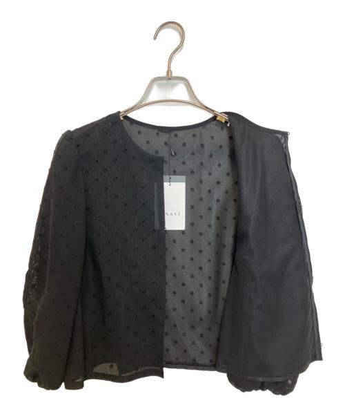 ANAYI（アナイ）ANAYI (アナイ) シアードットブルゾン ブラック サイズ:36 未使用品の古着・服飾アイテム