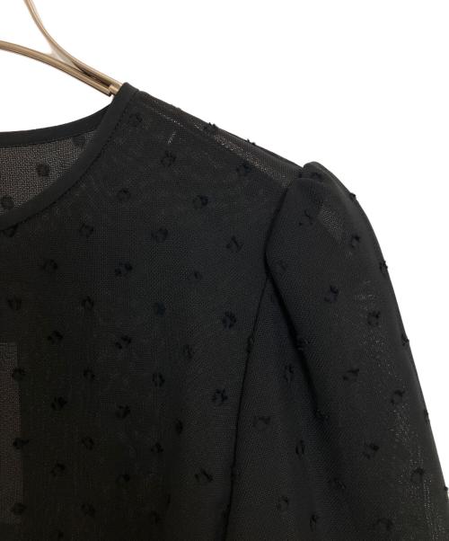 ANAYI（アナイ）ANAYI (アナイ) シアードットブルゾン ブラック サイズ:36 未使用品の古着・服飾アイテム