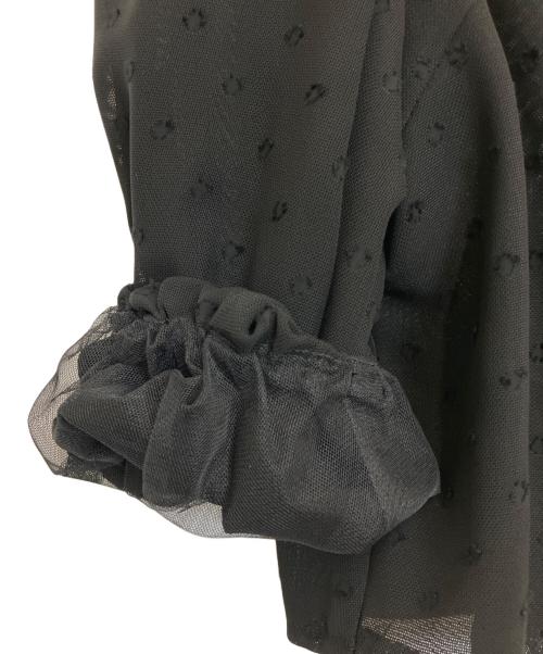 ANAYI（アナイ）ANAYI (アナイ) シアードットブルゾン ブラック サイズ:36 未使用品の古着・服飾アイテム