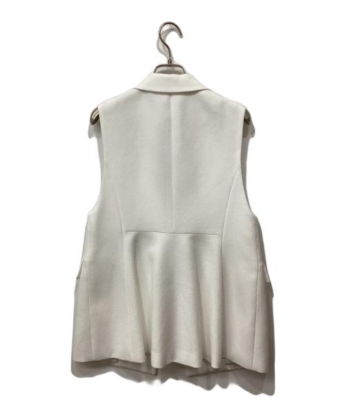 ANAYI（アナイ）ANAYI (アナイ) バスケットツイードペプラムジレ ホワイト サイズ:36の古着・服飾アイテム