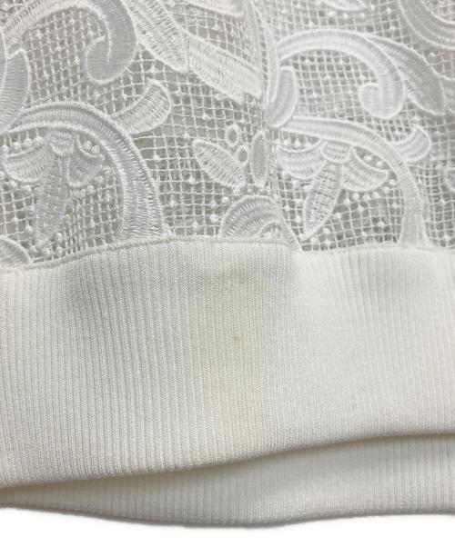 ANAYI（アナイ）ANAYI (アナイ) レースブルゾン ホワイト サイズ:38 未使用品の古着・服飾アイテム