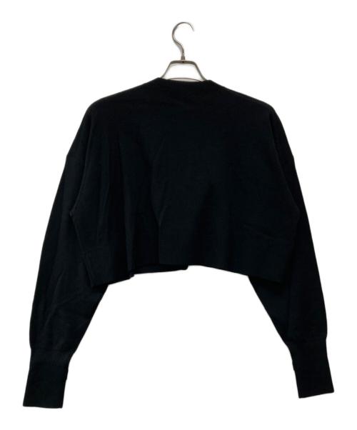 ENFOLD（エンフォルド）ENFOLD (エンフォルド) BIG-BUTTON SHORT-CARDIGAN ブラック サイズ:38の古着・服飾アイテム