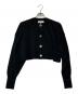 ENFOLD（エンフォルド）の古着「BIG-BUTTON SHORT-CARDIGAN」｜ブラック
