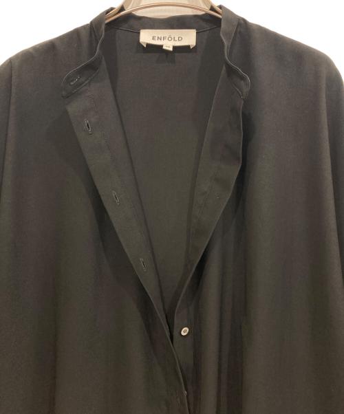 ENFOLD（エンフォルド）ENFOLD (エンフォルド) ComfortableTwill BIGシルエットDRESS ブラック サイズ:36の古着・服飾アイテム