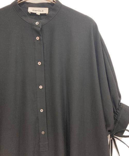 ENFOLD（エンフォルド）ENFOLD (エンフォルド) ComfortableTwill BIGシルエットDRESS ブラック サイズ:36の古着・服飾アイテム
