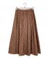 GRACE CONTINENTAL (グレースコンチネンタル) チェックフラワータックスカート ブラウン サイズ:36：5000円