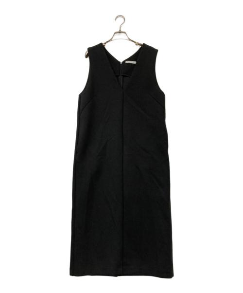 icB（アイシービー）icB (アイシービー) コンパクトダブルフェイス ジャンパースカート ブラック サイズ:XSの古着・服飾アイテム